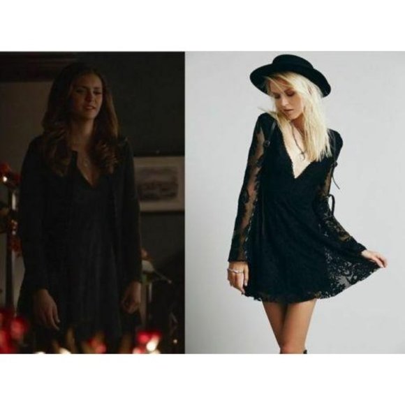 Free People Dresses & Skirts - Free People Black Reign Over Me Lace Mini Dress